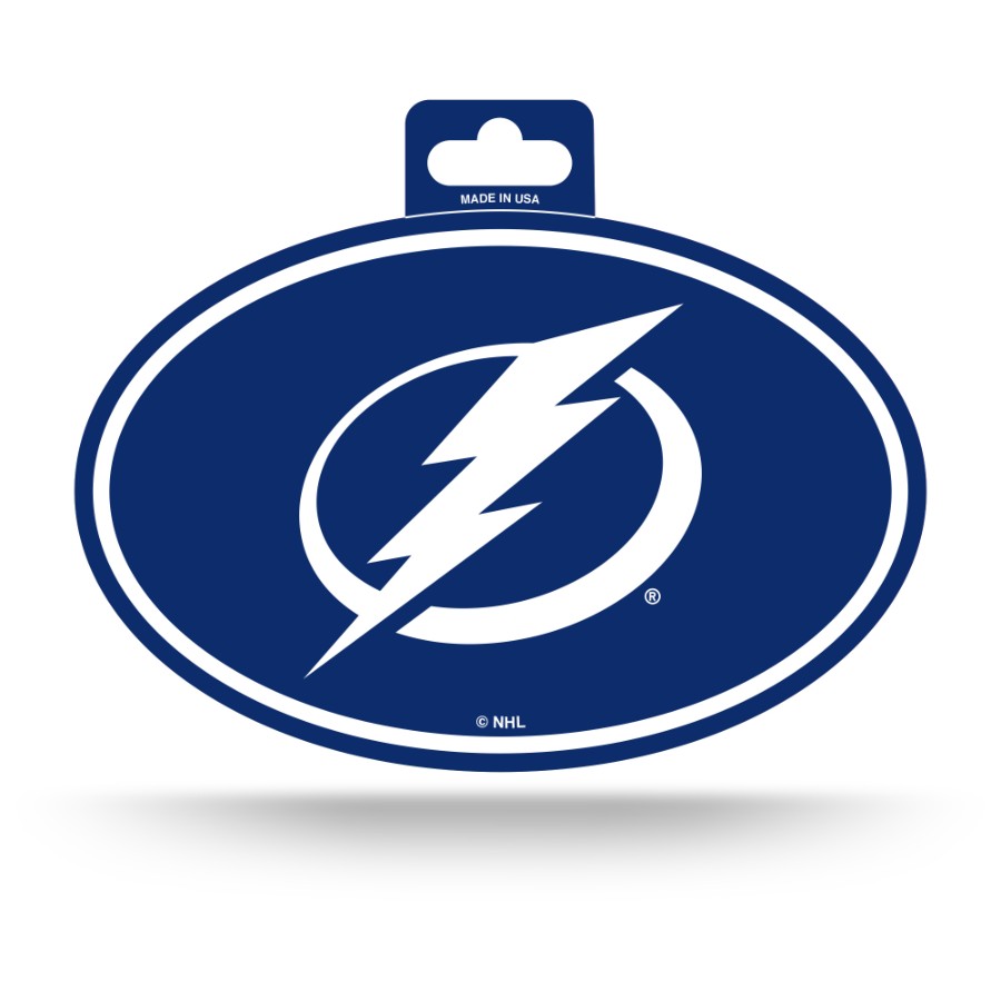 Tampa Bay Lightning Full Color Oval Sticker at Sticker Shoppe