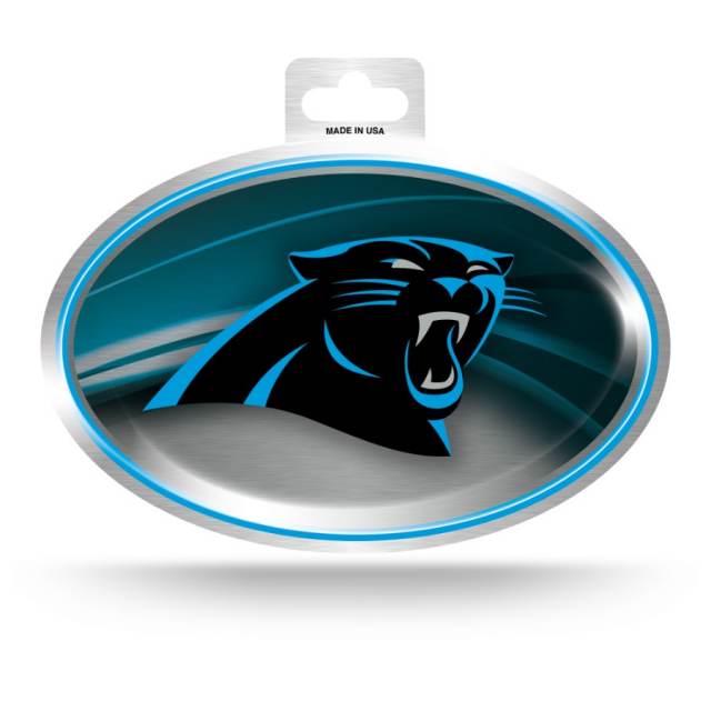 Carolina Panthers 5.75 x 5.5 Oval Decal