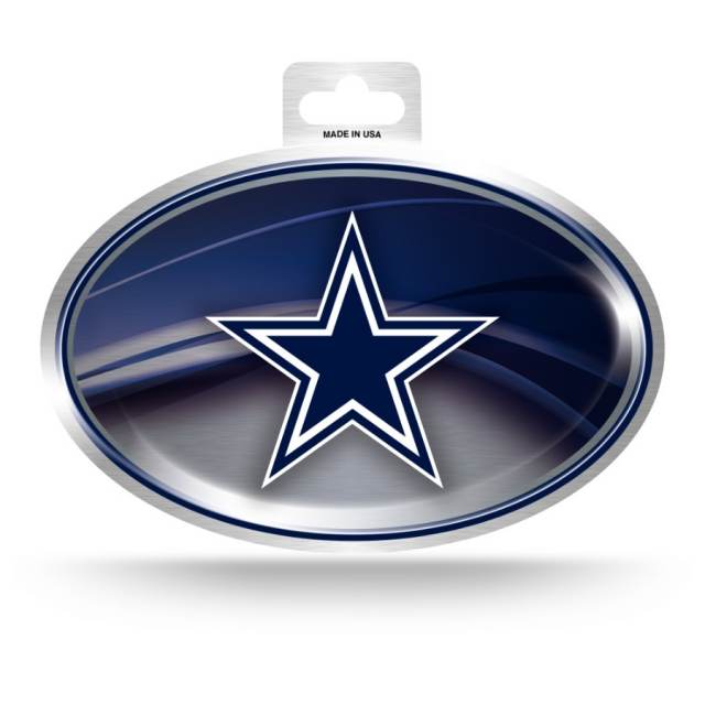 Dallas Cowboys - Metallic Oval Sticker at Sticker Shoppe