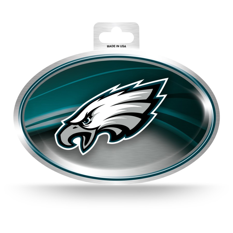 Philadelphia Eagles - Metallic Oval Sticker at Sticker Shoppe