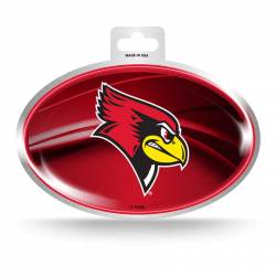 Illinois State University Redbirds - Metallic Oval Sticker