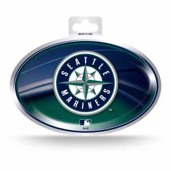 Seattle Mariners - Metallic Oval Sticker