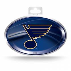 St. Louis Blues - Metallic Oval Sticker