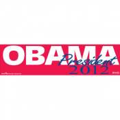 Obama President 2012 Red - Bumper Sticker
