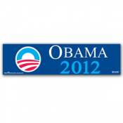 Obama 2012 Logo Navy Blue - Bumper Sticker