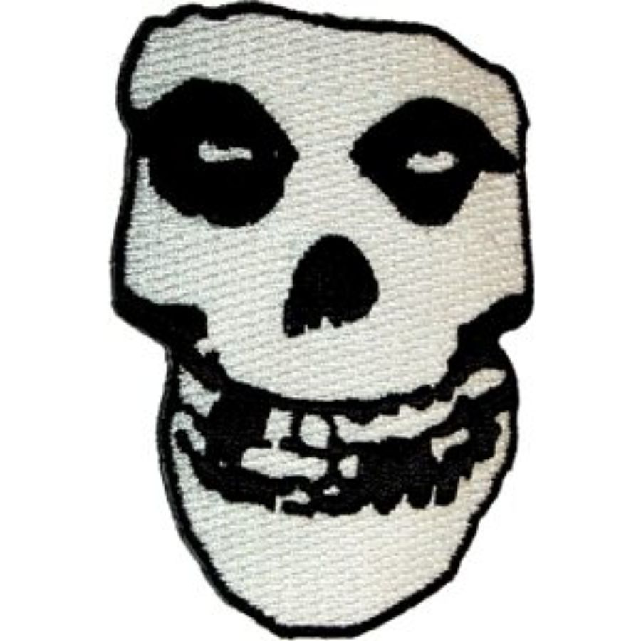 The Misfits Skull - Embroidered Iron-On Patch at Sticker Shoppe