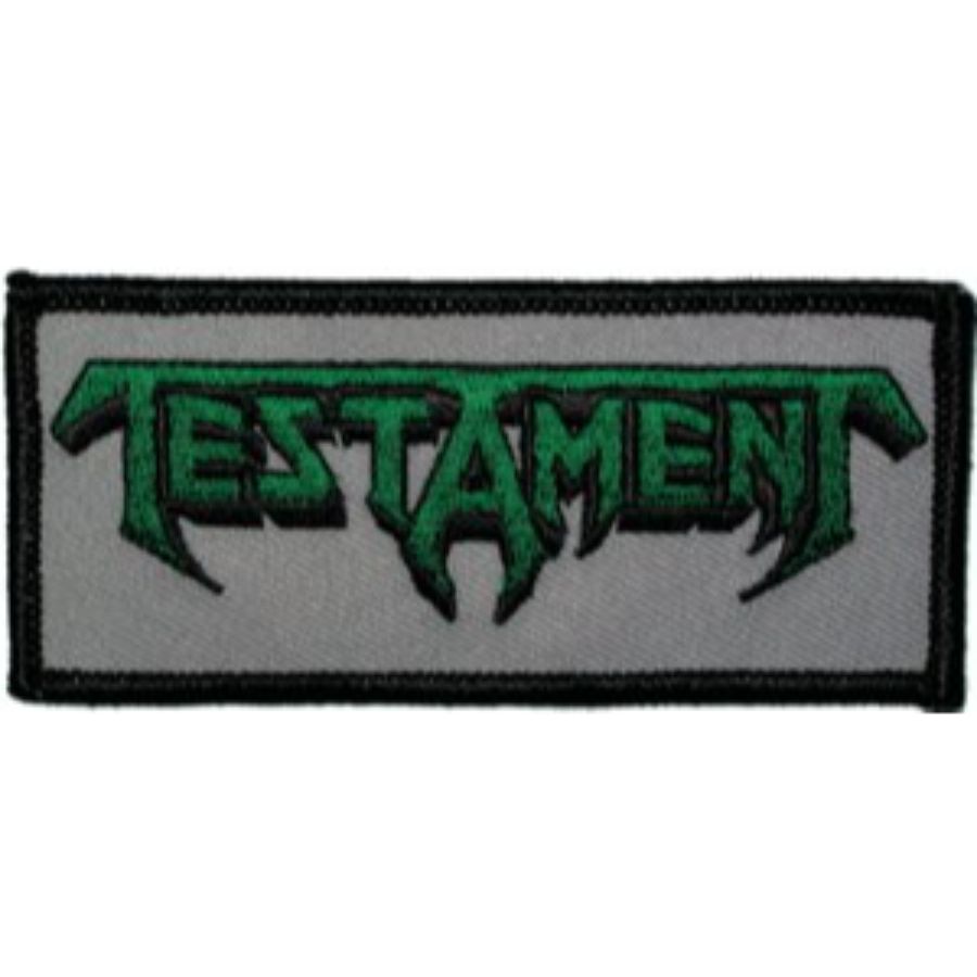 Testament Band Logo - Embroidered Iron-On Patch at Sticker Shoppe