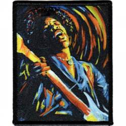 Jimi Hendrix Performs - Embroidered Iron On Patch