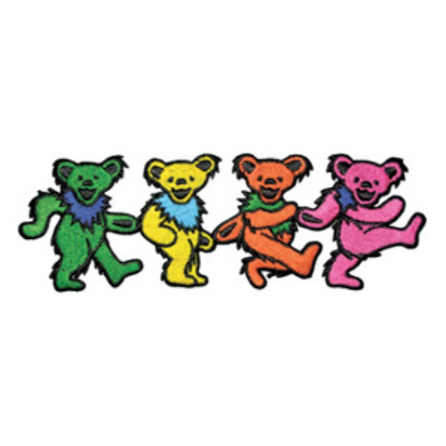 Grateful Dead Dancing Bears Machine Embroidery Rolfography