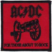 AC/DC For Those About to Rock - Embroidered Iron-On Patch