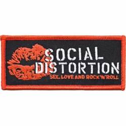 Social Distortion Lip Logo - Embroidered Iron-On Patch