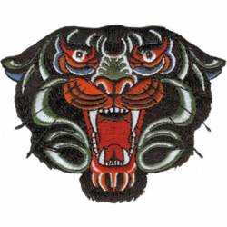 Panther Head Colorful - Embroidered Iron-On Patch