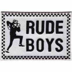 The Rude Boys Logo - Embroidered Iron-On Patch