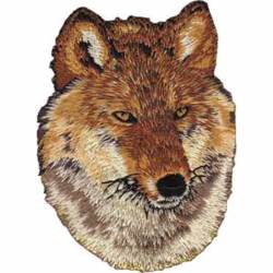 Red Wolf - Embroidered Iron-On Patch