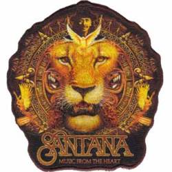 Santana Lion Music From The Heart - Embroidered Iron-On Patch