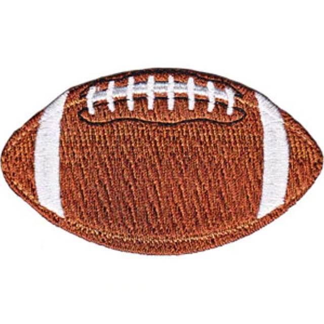 Football - Embroidered Iron-On Patch at Sticker Shoppe