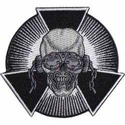 Megadeth Skull Burst - Embroidered Iron-On Patch
