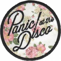 Panic At The Disco Floral Logo - Embroidered Iron-On Patch