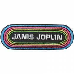 Janis Joplin Rainbow - Embroidered Iron-On Patch