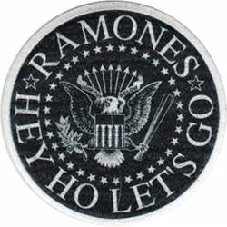 The Ramones Hey Ho Seal - Embroidered Iron-On Patch