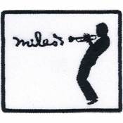 Miles Davis Silhouette - Embroidered Iron-On Patch