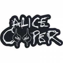 Alice Cooper Logo Eyes Logo - Embroidered Iron-On Patch