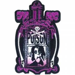 Alice Cooper Poison Bottle - Embroidered Iron-On Patch