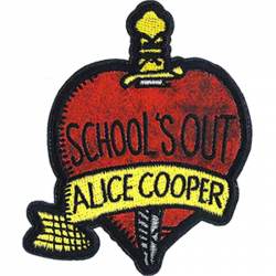 Alice Cooper School's Out - Embroidered Iron-On Patch