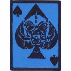 Motorhead Blue Ace of Spades Warpig - Embroidered Iron-On Patch
