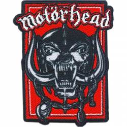 Motrhead Warpig in Red - Embroidered Iron-On Patch