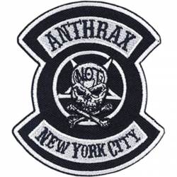 Anthrax New York City NYC - Embroidered Iron-On Patch