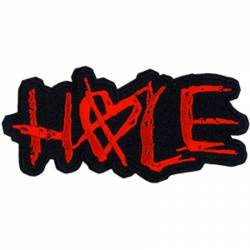 Hole Red Logo - Embroidered Iron-On Patch