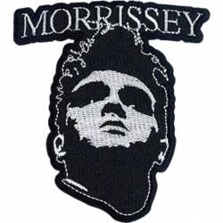 Morrissey B&W Face - Embroidered Iron-On Patch