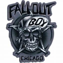 Fallout Boy Skull Chicago - Embroidered Iron-On Patch