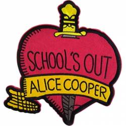 Alice Cooper School's Out Large Oversized - Embroidered Iron-On Patch