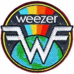 Weezer Earth Rainbow - Embroidered Iron-On Patch