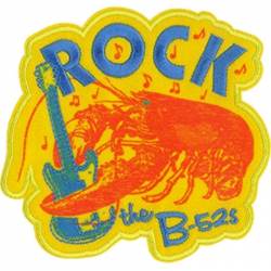 The B-52's Rock Lobster - Embroidered Iron-On Patch