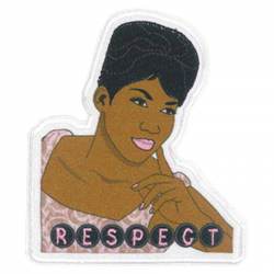 Aretha Franklin Respect - Embroidered Iron-On Patch