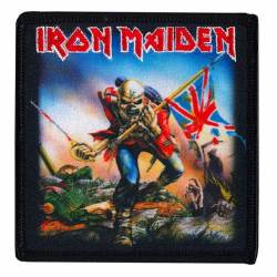 Iron Maiden British Flag - Embroidered Iron-On Patch