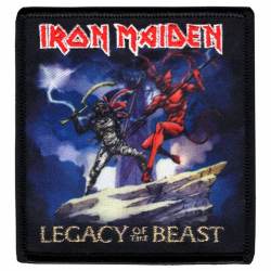 Iron Maiden Legacy of the Beast - Embroidered Iron-On Patch