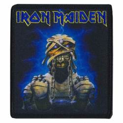 Iron Maiden Mummy Lightning - Embroidered Iron-On Patch