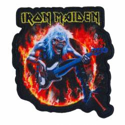 Iron Maiden Ring of Fire - Embroidered Iron-On Patch