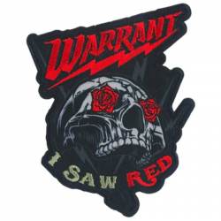 Warrant I Saw Red - Embroidered Iron-On Patch