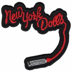 New York Dolls Logo - Embroidered Iron-On Patch