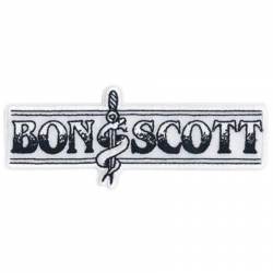 Bon Scott Snake Logo - Embroidered Iron-On Patch
