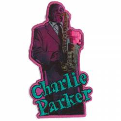 Charlie Parker Sax Vibes - Embroidered Iron-On Patch