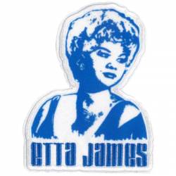 Etta James Stencil - Embroidered Iron-On Patch