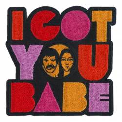 Sonny & Cher I Got You Babe - Embroidered Iron-On Patch