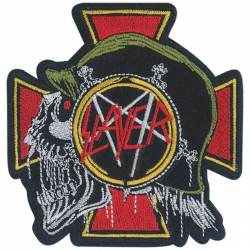 Slayer Skull Profile - Embroidered Iron-On Patch
