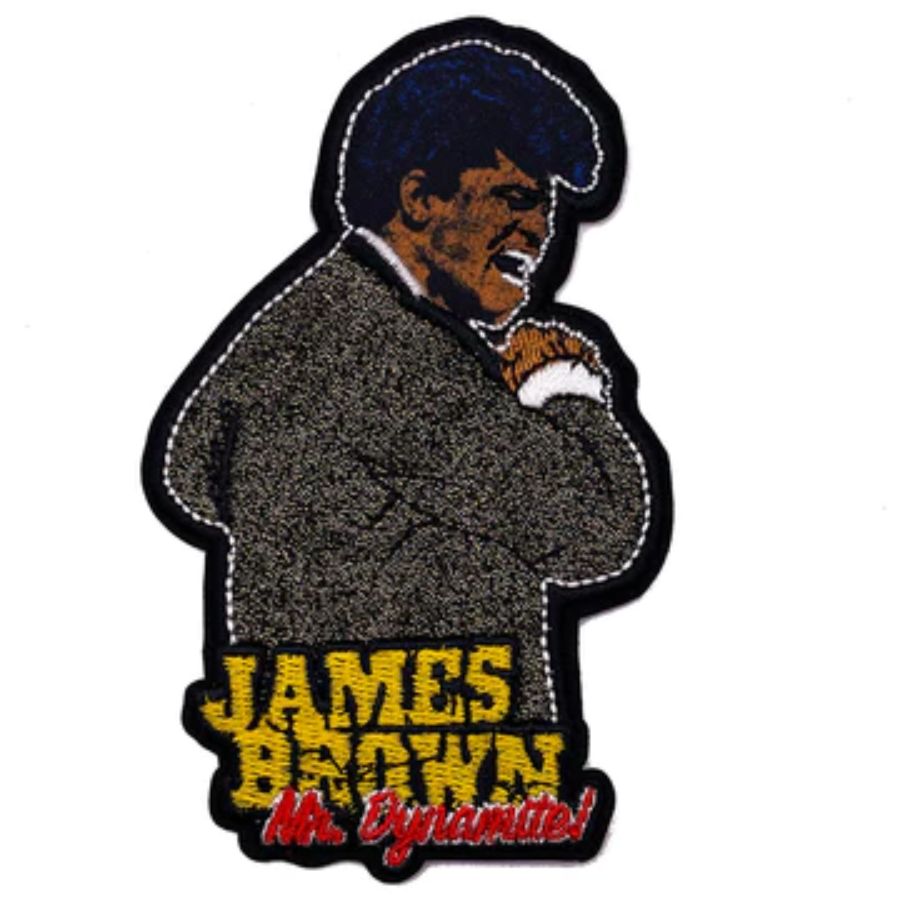 James Brown Mr. Dynamite - Embroidered Iron-On Patch at Sticker Shoppe